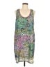 Unbranded Print Green Cocktail Dress Size M (estimated) - photo 1