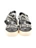 Vince. 100% Leather Gray Black Sandals Size 8 - photo 2
