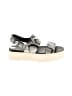 Vince. 100% Leather Gray Black Sandals Size 8 - photo 1