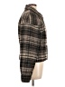 Mossimo Plaid Brown Faux Fur Jacket Size L - photo 4