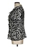 Assorted Brands Animal Print Silver Short Sleeve Blouse Size L - photo 5