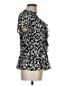 Assorted Brands Animal Print Silver Short Sleeve Blouse Size L - photo 4
