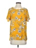 Daytrip 100% Polyester Yellow Short Sleeve Blouse Size S - photo 1