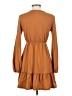 Shein Solid Brown Casual Dress Size S - photo 2