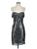 Lulus 100% Polyester Metallic Silver Cocktail Dress Size S - photo 1