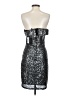 Lulus 100% Polyester Metallic Silver Cocktail Dress Size S - photo 2