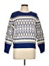Ann Taylor LOFT Argyle Blue Pullover Sweater Size L - photo 1