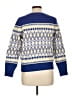 Ann Taylor LOFT Argyle Blue Pullover Sweater Size L - photo 2