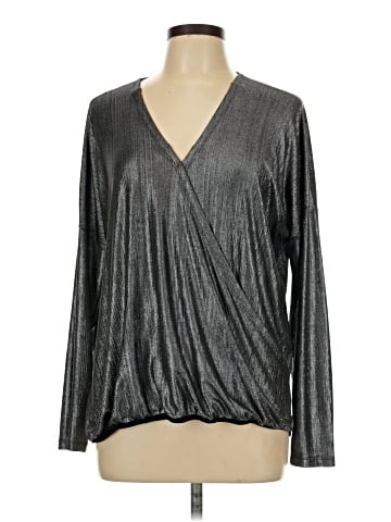 Green Envelope Long Sleeve Blouse (view 1)