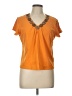 Ruby Rd. Orange Short Sleeve Top Size L (petite) - photo 1