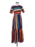 Unbranded Stripes Brown Casual Dress Size S - photo 1