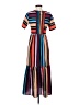 Unbranded Stripes Brown Casual Dress Size S - photo 2