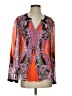 Haley Bob Orange Long Sleeve Blouse Size S - photo 1