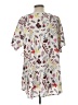 Jessy B 100% Polyester Ivory Short Sleeve Blouse Size L - photo 2