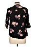 Torrid 100% Rayon Floral Black 3/4 Sleeve Blouse Size Lg Plus (0) - photo 2