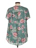 Torrid 100% Polyester Teal Short Sleeve Blouse Size Lg Plus (0) - photo 2