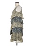 Bethany 100% Polyester Paisley Blue Casual Dress Size 4 - photo 5