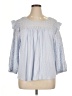 Cupio Blue 3/4 Sleeve Blouse Size XL - photo 1