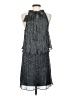 Ella Moss 100% Polyester Metallic Gray Cocktail Dress Size S - photo 2