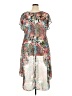 Cha Cha Vente 100% Polyester Paisley Gray Casual Dress Size 3X - photo 2