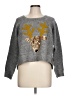 River Island Animal Print Silver Pullover Sweater Size 10 - photo 1