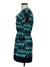 Gap Outlet 100% Polyester Graphic Teal Casual Dress Size XS - photo 5