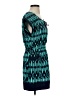 Gap Outlet 100% Polyester Graphic Teal Casual Dress Size XS - photo 4
