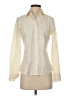 IZOD Stripes Ivory Long Sleeve Blouse Size S - photo 1