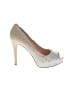 Guess Metallic Silver Gold Heels Size 8 1/2 - photo 1