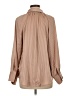 Dress Forum 100% Polyester Tan Long Sleeve Blouse Size M - photo 2