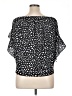 Hibluco 100% Polyester Black 3/4 Sleeve Blouse Size XL - photo 2