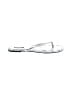 White House Black Market Silver Black Flip Flops Size 9 - photo 1