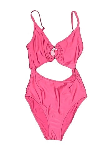 Solid & Striped One Piece Swimsuit (view 1)