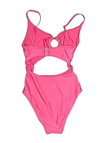Solid & Striped One Piece Swimsuit (view 2)