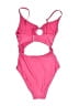 Solid & Striped Solid Pink One Piece Swimsuit Size XS - photo 2