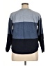 Kim Rogers 100% Cotton Color Block Blue Pullover Sweater Size XL (petite) - photo 2