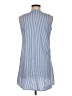 Unbranded 100% Polyester Stripes Blue Casual Dress Size M - photo 2