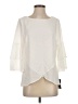 I.N. Studio 100% Polyester Ivory 3/4 Sleeve Blouse Size S (petite) - photo 1