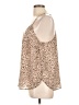 Olivia Grey 100% Polyester Tan Sleeveless Blouse Size L - photo 5