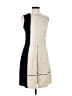 AKRIS Color Block Ivory Cocktail Dress Size 6 - photo 1