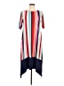 Cuddl Duds Stripes Blue Casual Dress Size M - photo 1