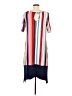 Cuddl Duds Stripes Blue Casual Dress Size M - photo 2