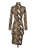 Leith Animal Print Brown Cocktail Dress Size XXS - photo 2