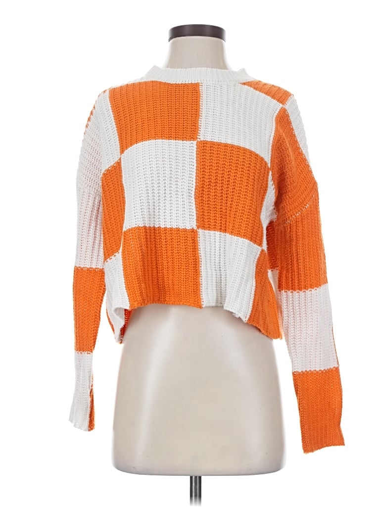 Pre-owned Moon & Madison Pullover Sweater In Orange