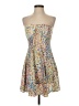 BCBGeneration 100% Polyester Print White Cocktail Dress Size S - photo 1