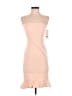 French Connection Solid Tan Cocktail Dress Size 0 - photo 1