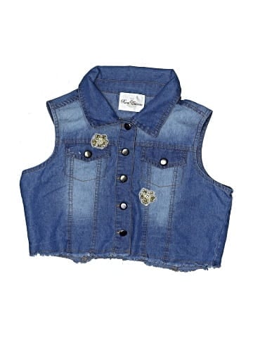 Rare Editions Sleeveless Button-Down Shirt (view 1)