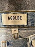 AGOLDE 100% Cotton Stars Blue Jeans Size 24 waist - photo 4