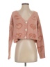Unbranded 100% Polyester Hearts Pink Cardigan Size S - photo 1