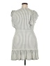 Unbranded Stripes Gray Blue Casual Dress Size S (estimated) - photo 2